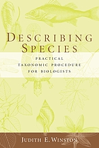 Describing species : practical taxonomic procedure for biologists