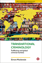 Cover art for Transnational Criminology:  Trafficking and Global Criminal Markets
