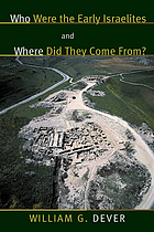 Who were the early Israelites, and where did they come from?