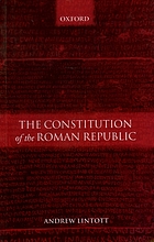 The constitution of the Roman Republic