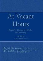 At vacant hours : poems