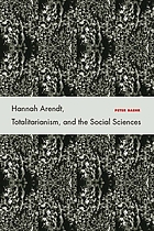 Hannah Arendt, totalitarianism, and the social sciences