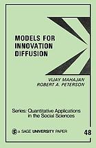 Models for innovation diffusion