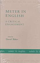 Meter in English A Critical Engagement