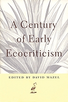 A century of early ecocriticism