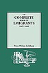 The complete book of emigrants : 1607-1660 : a... by  Peter W Coldham 