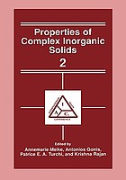Properties of complex inorganic solids 2