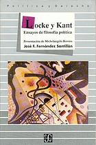 Locke y Kant : ensayos de filosofía política