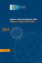 Dispute settlement reports 2004. Volume IX, Pages 4267-4687