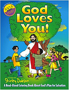 God loves you! - a read-aloud coloring book about gods plan for salvation.