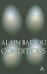Conditions 著者： Alain Badiou