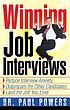 Winning job interviews : reduce interview anxiety,... by Paul Powers, (Management psychologist)