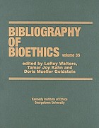 Bibliography of bioethics