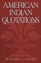 American Indian quotations