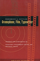 Gramophone, film, typewriter