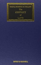 Dicey Morris And Collins On The Conflict Of Laws Book 2012