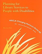 Planning for library services to people with disabilities