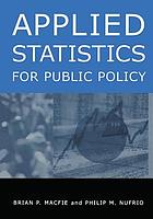 Applied statistics for public policy