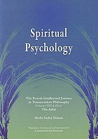 Spiritual psychology - the fourth intellectual journey in transcendent phil.