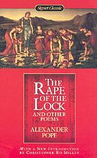 The rape of the lock and other poems