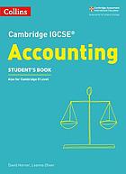 Accounting. Cambridge IGCSE, Student's book