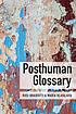 Front cover image for Posthuman glossary