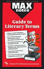Maxnotes guide to literary terms