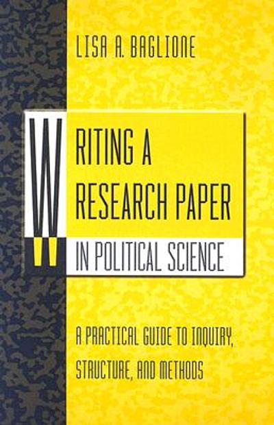 writing a research paper in political science lisa baglione pdf