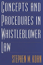 Concepts and procedures in whistleblower law