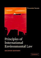 Principles of international environmental law
