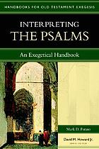 Interpreting the Psalms : an exegetical handbook