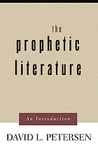 The prophetic literature : an introduction
