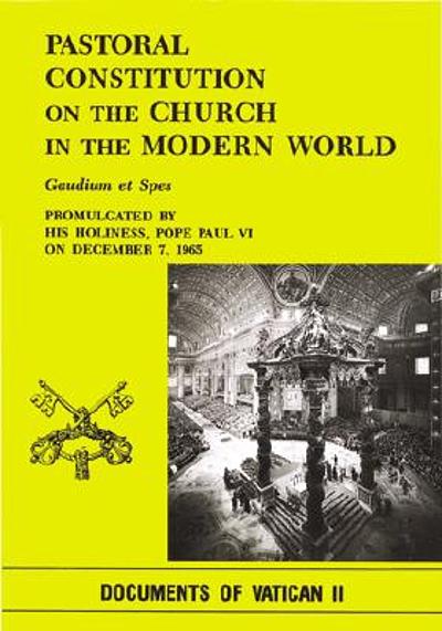 Pastoral Constitution on the Church in the Modern World (Gaudium Et Spes)  by Pope Paul VI (Promulgated by His Holiness) - Paperback - First Edition -  1965 - from North Books: Used & Rare (SKU: R483)