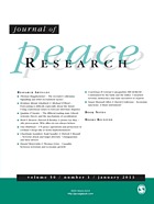 JOURNAL of peace research.