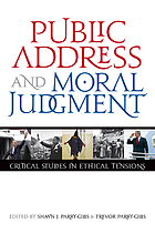 Public address and moral judgment : critical studies in ethical tensions