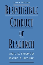 Responsible conduct of research