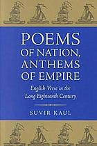 Poems of nation, anthems of empire : English verse in the long eighteenth century