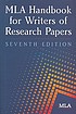MLA handbook for writers of research papers by Joseph  1942-  MLA handbook for writers of research papers Gibaldi