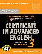 Cambridge Certificate in Advanced English. 3.
