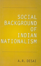 Social background of Indian nationalism