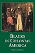 Front cover image for Blacks in colonial America