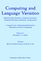 Computing and language variation