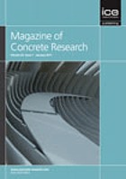 Magazine of concrete research.