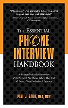 The essential phone interview handbook