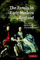The family in early modern England