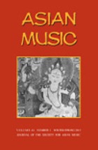 Asian music : journal of the Society for Asian Music.