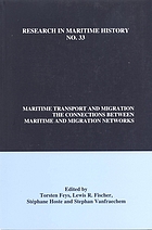 Maritime transport and migration : the connections between maritime and migration networks
