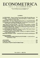 Econometrica : a journal of the Econometric Society.