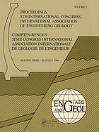 Proceedings, fifth International Congress, 20-25 October 1986, Buenos Aires