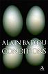 Conditions. by Badiou, Alain.